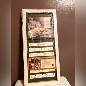 Thomas Kinkade Wooden Perpetual Calendar